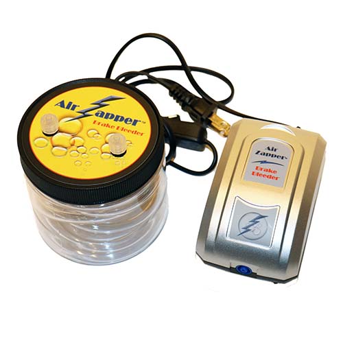 Air Zapper Deluxe Brake Bleeding Kit- Pump and Fluid Tank | electric brake bleeder